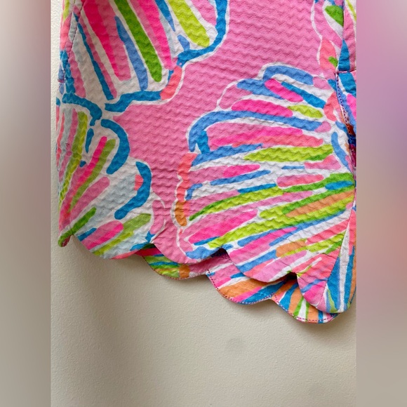Lilly Pulitzer Buttercup Short Pink Shell Scallop Shellabrate Beach Sz 00 - Picture 5 of 11